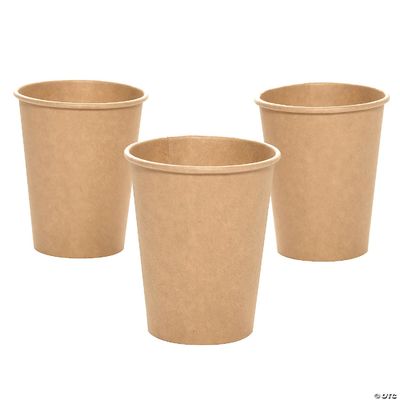 Kahve Süt Sıcak İçecek Kağıt Bardak Kahverengi Sızdırmaz Biyobozunur Kraft Kağıt Bardaklar
