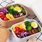 20oz Sıcak Satış Biyobozunur Kare Dikdörtgen Kutu Kraft Kağıt Fast Food Salata Kare Kase