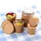 Gıda Kraft 30oz Kişiselleştirilmiş Baskılı Büyük Kapasiteli Tek Kullanımlık Kraft Kağıt Kase Eko Paket Yemek Paketi