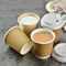 16oz Kahverengi Çift Duvar Take Away Kahve Kağıt Bardak Tek Kullanımlık Kağıt Kahve Fincanı