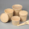 Tek Kullanımlık Bambu Kağıt Çorba Bardağı 8oz 12oz 16oz 26oz 32oz Kapaklı