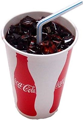 315ml Kola Tek Kullanımlık Kağıt Bardaklar Portakal Suyu Pepsi Tipi Tek Duvar