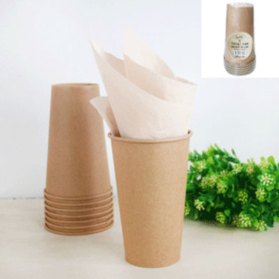 Tatlılar Flekso Baskı 32oz Biyobozunur Kraft Kağıt Sıcak Kahve Fincanları