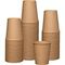 8oz Kraft Kağıt İçecek Konteyneri Kahverengi Kahve Tek Kullanımlık Kağıt Bardaklar Tek Duvar