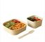 1400ml Kare Öğle Yemeği Bento Kutusu Tek Kullanımlık Paket Servis Kağıt Salata Kasesi