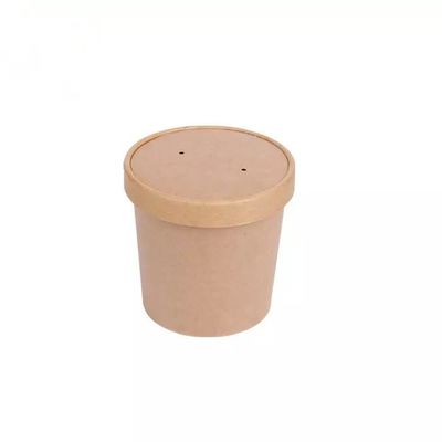 Kağıt Çorba Kasesi Fabrika İmalatı Çeşitli 12oz Kahverengi Kraft Kağıt Çorba Bardağı Kağıt Kase Ambalajı