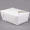 Dikdörtgen Tek Kullanımlık Beyaz Kraft Baskı Kağıdı Borad Ambalaj Stand Up Öğle Yemeği Kutusu