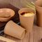 Özelleştirilmiş Dondurma İstiflenebilir Ofset Baskı Geri Dönüştürülebilir Tek Kullanımlık Kağıt Çorba Bardakları