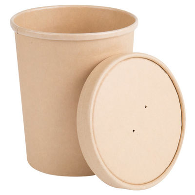 Kağıt Çorba Kasesi Fabrika İmalatı Çeşitli 12oz Kahverengi Kraft Kağıt Çorba Bardağı Kağıt Kase Ambalajı